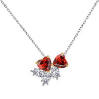 [Aethel jewelry]Dainty Red Heart Necklace
