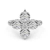 [Aethel jewelry]Four-Leaf Clover Eight-Pointed Star Ring