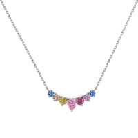 [Aethel jewelry]Dainty Colorful Heart Necklace