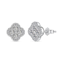 [Aethel jewelry]Four-Leaf Clover Flower Shaped Earrings