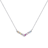 [Aethel jewelry]Dazzling Rainbow Necklace