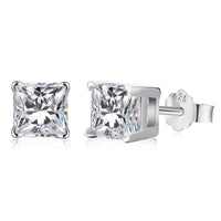 [Aethel jewelry]1.0 Carat Radiant Princess Cut Wedding Earrings