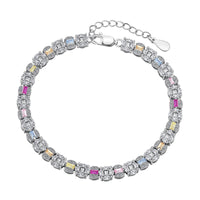 [Aethel jewelry]Dazzling Radiant Multi Cut Daily Bracelet