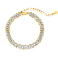 [Aethel jewelry]Exquisite Emerald Cut Daily Bracelet