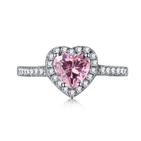 [Aethel jewelry]Eternity Splashy Romantic Heart Shape Lover Ring