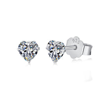 [Aethel jewelry]Sparkling Heart Shaped Simple Earrings