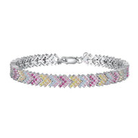 [Aethel jewelry]Ornate Sparkling Round Cut Party Bracelet