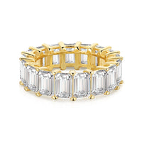 [Aethel jewelry]0.75 Carat Elegant Emerald Cut Tennis Ring