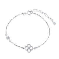 [Aethel jewelry]Delicate Four Leaf Clover Bracelet
