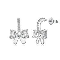 [Aethel jewelry]Exquisite Earrings With Heart-Shaped Bow Design