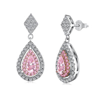 [Aethel jewelry]Ornate Delicate Water Drop Shape Banquet Earrings