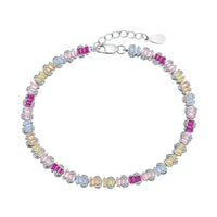 [Aethel jewelry]Delicate Colorful Emerald Cut Party Bracelet