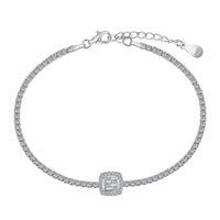 [Aethel jewelry]Luxurious Dazzling Square Shape Banquet Bracelet