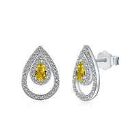 [Aethel jewelry]Sparkling Delicate Water Drop Shape Daily Earrings