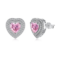 [Aethel jewelry]Dazzling Heart Shape Lover Earrings
