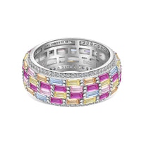 [Aethel jewelry]Radiant Colorful Radiant Cut Daily Ring