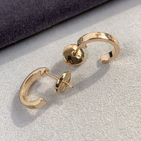 [Aethel jewelry]LOVE EARRINGS 2.65MM PINK GOLD