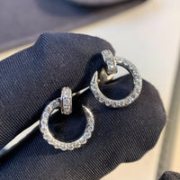 [Aethel jewelry]JUSTE EARRINGS SILVER DIAMONDS