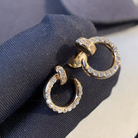 [Aethel jewelry]JUSTE EARRINGS GOLD DIAMONDS