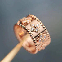 [Aethel jewelry]CLOVER KALEIDOSCOPE RING 10MM