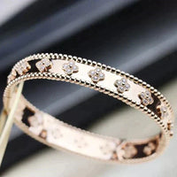 [Aethel jewelry]CLOVER BRACELET 8MM DIAMONDS