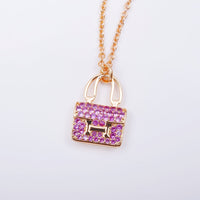 [Aethel jewelry]CONSTANCE PEDANT PURPLE DIAMOND NECKLACE