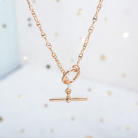 [Aethel jewelry]ECHAPPEE NECKLACE PINK GOLD