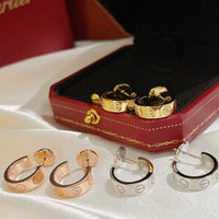 [Aethel jewelry]LOVE EARRINGS 5.7MM 2 DIAMONDS