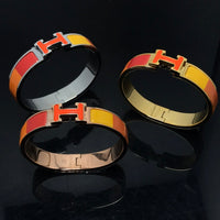[Aethel jewelry]H BRACELET ORANGE RAINBOW CERAMIC