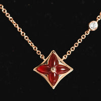 [Aethel jewelry]STAR NECKLACE PINK GOLD 1 DIAMOND