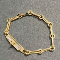 [Aethel jewelry]CHAINE BRACELET SMALL MODEL DIAMOND