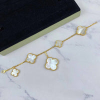 [Aethel jewelry]MAGIC CLOVER MOP GOLD BRACELET 5 MOTIFS