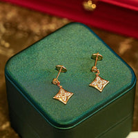 [Aethel jewelry]STAR DIAMONDS EARRINGS GOLD