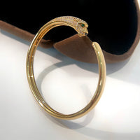 [Aethel jewelry]PANTHERE GOLD DIAMOND OPEN BRACELET