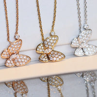 [Aethel jewelry]BUTTERFLY DIAMOND NECKLACE