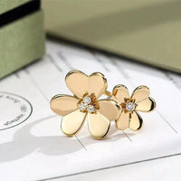[Aethel jewelry]CLOVER COMOS GOLD DIAMOND RING