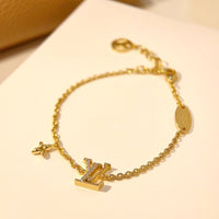 [Aethel jewelry]LOGO STAR MOTIF GOLD BRACELET