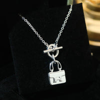[Aethel jewelry]POP H PEDANT SILVER NECKLACE