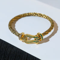 [Aethel jewelry]FORCE 10 GOLD GREEN DIAMOND PAVED