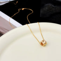 [Aethel jewelry]BEE MINI PEDANT DIAMOND NECKLACE