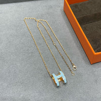 [Aethel jewelry]POP H SKY BLUE NECKLACE