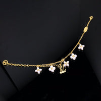 [Aethel jewelry]LOGO 6 MOTIF STAR AND SUN GOLD BRACELET