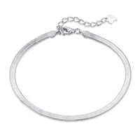 [Aethel jewelry]Flat Snake Bone Chain Blade Necklace