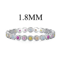 [Aethel jewelry]Unique Scintillating Round Cut Daily Ring