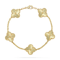 [Aethel jewelry]CLOVER 5 FLOWERS LASER BRACELET