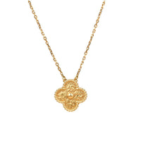 [Aethel jewelry]CLOVER 15MM  BRONZING NECKLACE