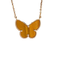 [Aethel jewelry] TIGER__ EYE BUTTERFLY NECKLACE