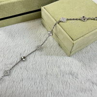 [Aethel jewelry]CLOVER 6 MOTIF DIAMOND LASER BRACELET