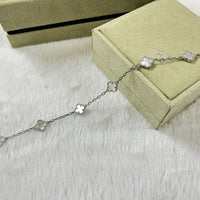 [Aethel jewelry]CLOVER 6 MOTIF WHITE MOP BRACELET