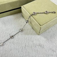 [Aethel jewelry]CLOVER 6 MOTIF DIAMOND BRACELET